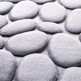 Tapis de bain façon galets <br> mémoire de forme