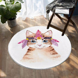 Tapis Chat Couronne de Plume