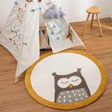 Tapis Hibou Rond
