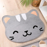 Tapis Chat Gris Pour Salle de Bain