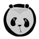 Tapis Rond Visage de Panda