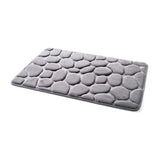 Tapis de bain façon galets <br> mémoire de forme