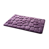 Tapis de bain façon galets <br> mémoire de forme