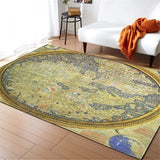 Tapis Mappemonde À l'Ancienne