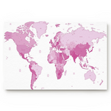 Tapis De Bain Planisphère Rose