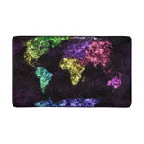 Tapis Entrée Mappemonde Colorée Design