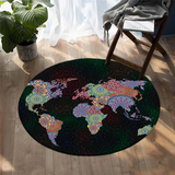 Tapis Carte Du Monde Motifs Modernes