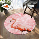 Tapis Flamant Rose Plumage Élégant