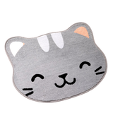 Tapis Chat <br> Gris Pour Salle de Bain