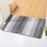 Tapis Salle de Bain Rectangulaire Gris