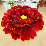 Tapis Rond Forme Fleur