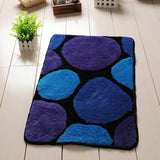Tapis de Toilette Bleu Style Galets