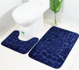 Tapis de Toilette Couleur Bleue