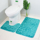 Tapis de Toilette Couleur Bleu turquoise