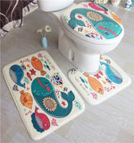 Tapis de Toilette Jolis Motifs Poissons