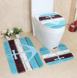 Tapis Contour de Toilette Ancre Marine