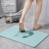 Tapis Salle de Bain Vert Diatomite