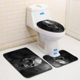 Tapis de Bain Tête de Mort Crâne Gothique