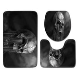 Tapis de Bain Tête de Mort Gothique