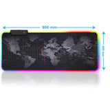 Tapis de Souris RGB XXL Carte du Monde
