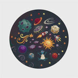 Tapis rond Environnement Espace