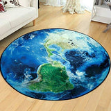 Tapis Forme Ronde Planète Terre